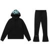 SynaWord American Trendy Brand Loose Sweater Hoodie Sweatpants Y2K Men's and Women's Hip-hop Street Couple Casual Suit