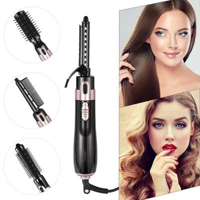 Electric Hair Dryer Blow Dryer Comb Rotating Hot Air Brush Hairdryer Hair Blower Brush 4 In 1 Hotel Household Salon Professional