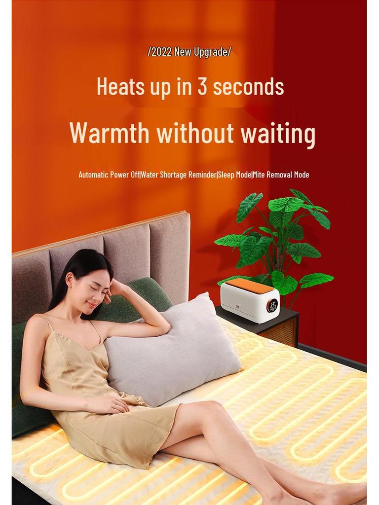 Dual Control Water Heated Electric Mattress Blanket - Double/Single 2025 Model