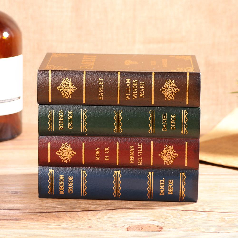 Vintage Simulation Book Shape Storage Box Jewelry Container Holder Decoration(Large Size)