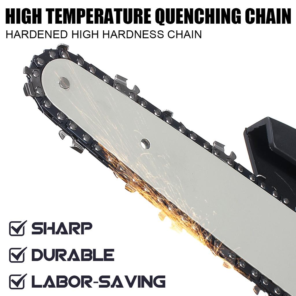 3000W 8Inches Brushless Mini Electric Chain Saw Variable Speed Pruning Saw 128VF Rechargeable Woodworking Tools For Battery