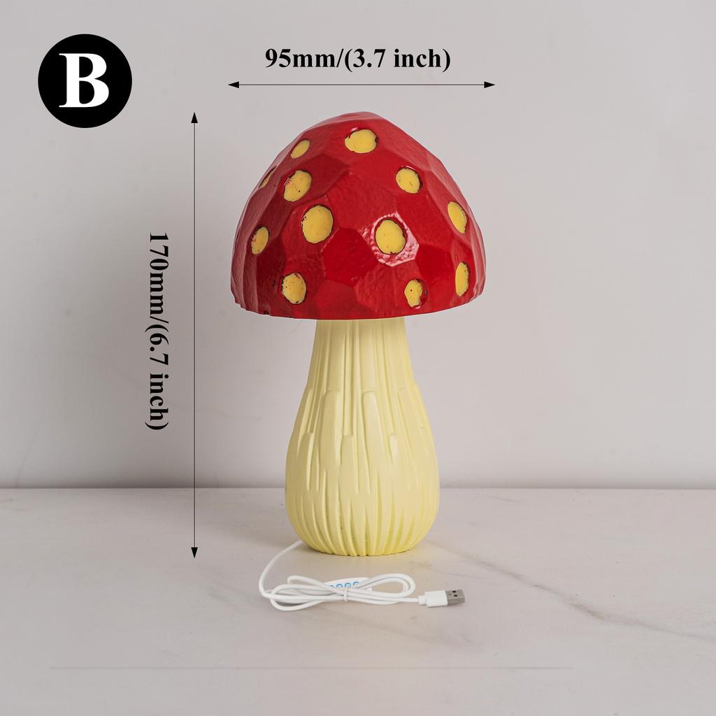 Nordic Mushroom Table Lamp Bedside High-end Ambient Light Decoration Creative Bar Desktop Night Light