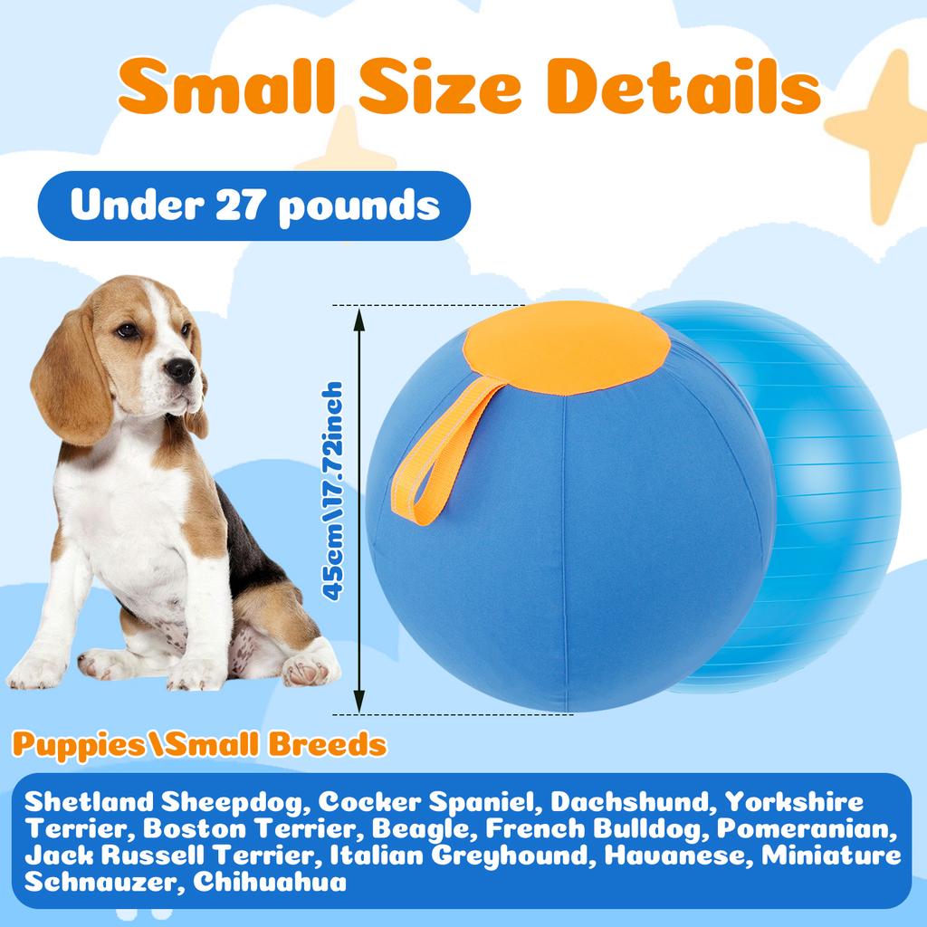 Herding Ball for Dogs 18inch Herding Dog Ball Agility Training Equipment Interactive Herding Horse Ball with Portable Handle