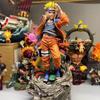 30cm Anime Naruto Teenager Naruto Uzumaki Model Combat Form Scene PVC Statue Toy Desktop Decorations Boy Doll Birthday Gifts