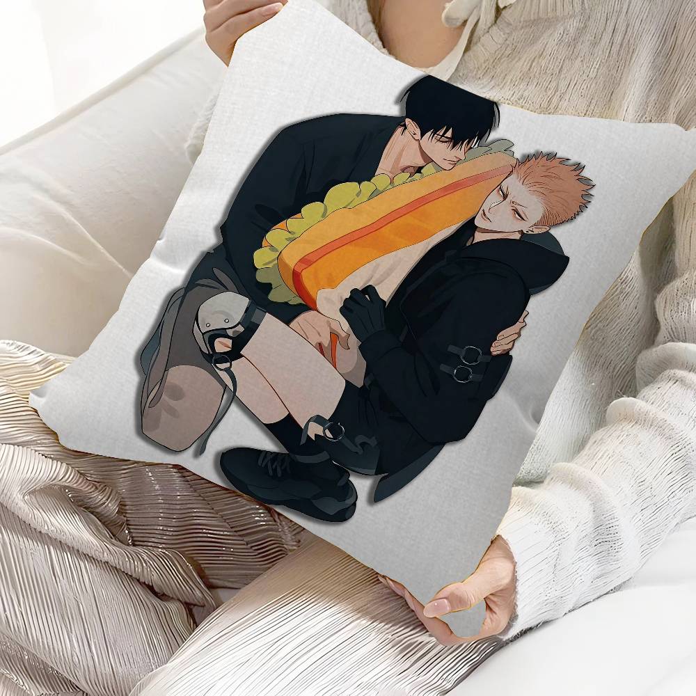 19 Days Comics Cushion Cover Car Throw Pillow Case For Sofa Car Christmas Gift 40x40cm 45x45cm