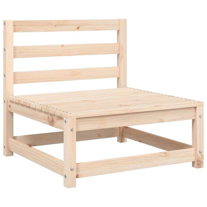 Maison Exclusive - Canapé de jardin sans accoudoirs et coussins bois massif de pin