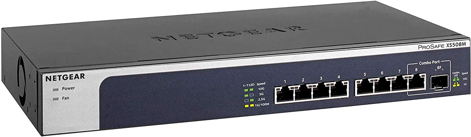 

NETGEAR Switching Hub 8 Ports 10G 5G 1G 10G Metal Housing Limited Lifetime Hardware Warranty Unmanaged Switch [Genuine Product] / / 2.5G / / SFP+