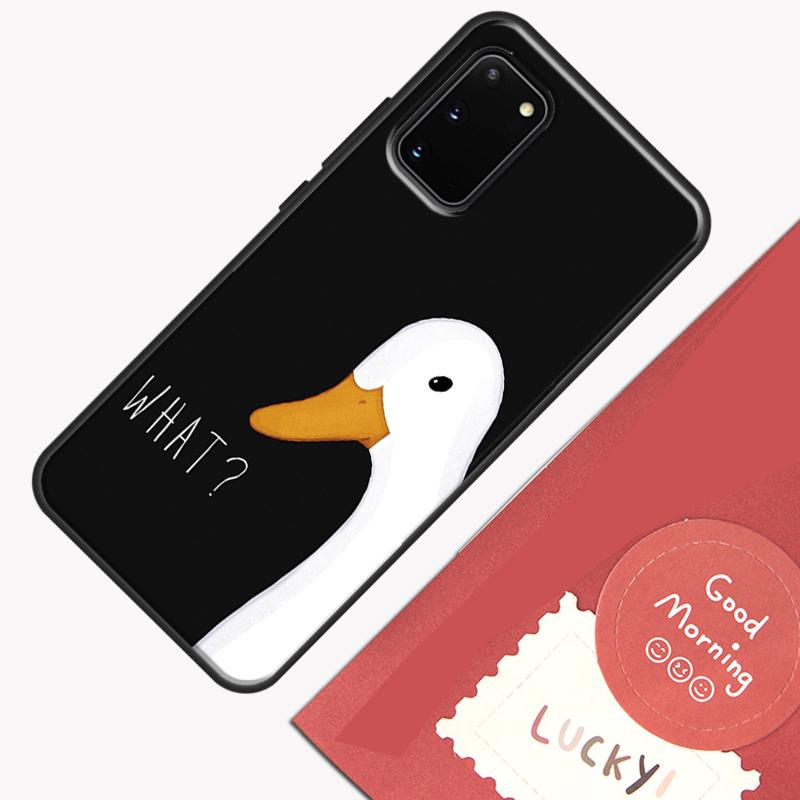 Cartoon Funny Goose Phone Case For Samsung Galaxy S25 S26 Ultra S20 S21 S22 S23 S24 Plus S9 S10 S25 FE Cover Shell