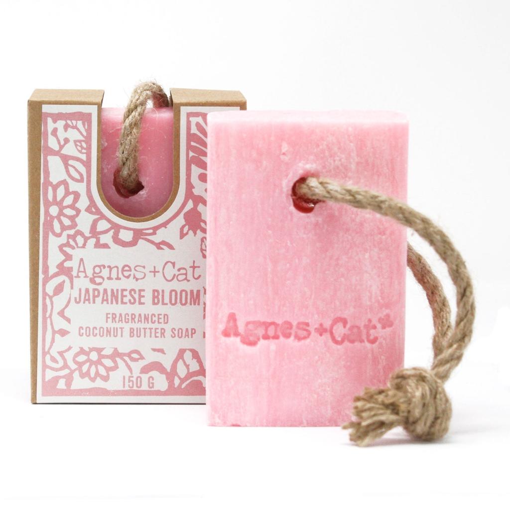 Soap On A Rope Bar, Japanese Bloom