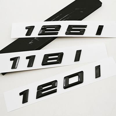 NEW 3D ABS Car Letters Logo 118i 120i 125i Rear Trunk Badge Emblem Sticker For 1 Series 118i 120i 125i F40 Tail Marking