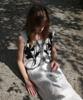 Enor Flower Lace Skirt - White