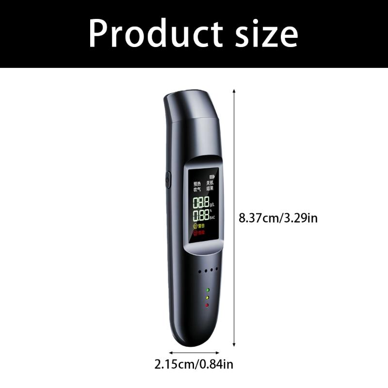 Compact Alcoholic Tester Featuring Fast Non Contact Detection USB Charging for Easy Alcoholic Testing Portable Breathalyzer