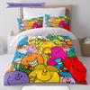 Herr. Herren Little Miss Muster Bettwäsche, Steppbett Set Bettbezug Kissenbezug Haus Geburtstag Geschenk(1 Bettbezug + 2 Kissenbezüge, ohne Füllung)