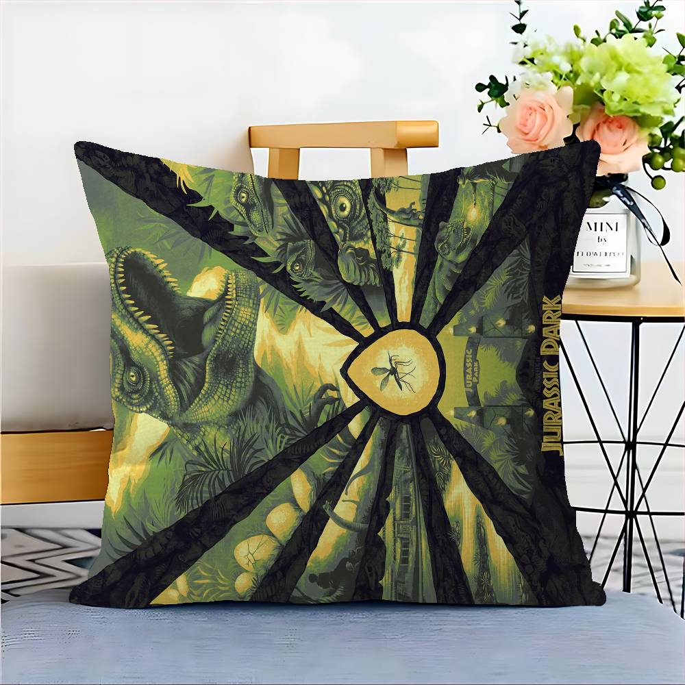 J-Jurassic P-Park Kudde Gåva Hemmakontor Dekoration Sovrum Soffa Bil Kuddfodral fodral 45x45