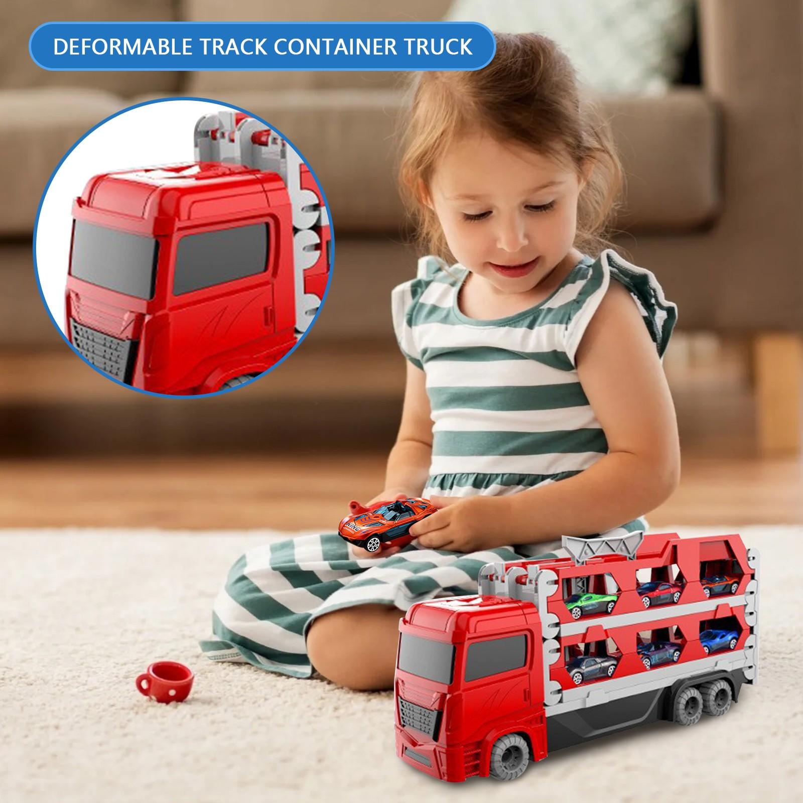 

Детские игрушки, большой выталкиватель, гусеничный автомобиль, складной трансформер, большой грузовик, складной сплав, маленькая модель автомобиля для мальчиков 3,4,5,6 лет, игрушки для малышей One Size