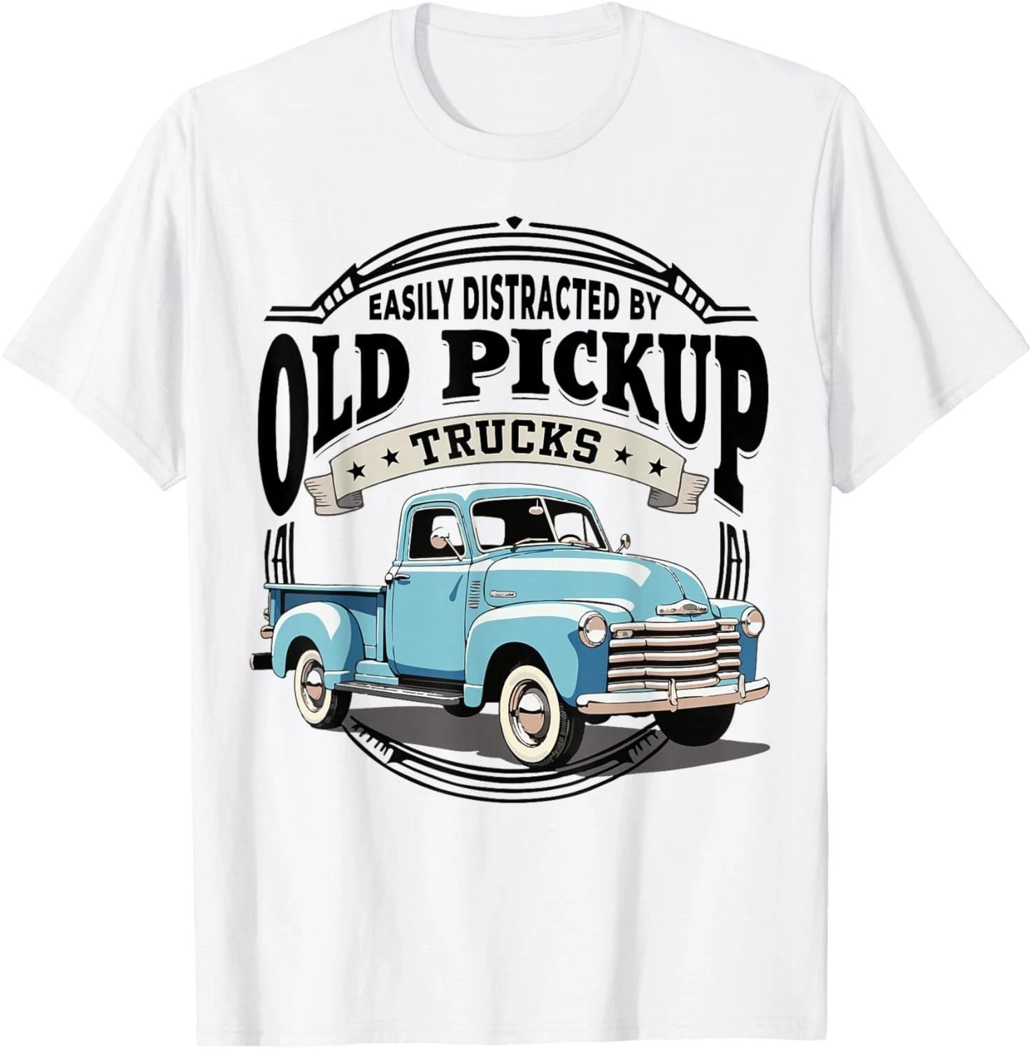 

Funny Easily Distracted by Old Pickup Trucks Classic T-Shirt 2XL