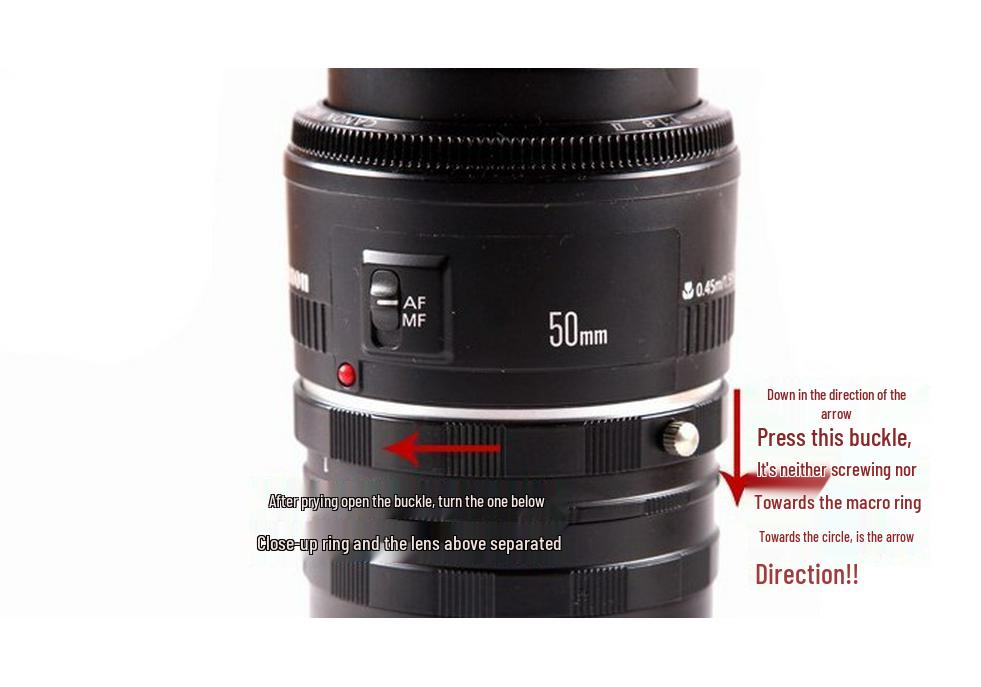 Close-up Extension Tube for Canon/Pentax/Nikon/Olympus DSLR - Macro Photography Ring