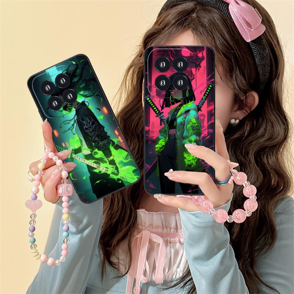 Anime Girl Mobile Phone Case for Xiaomi 15 14 13 12 Mi 11 T Ultra Lite Pro S X 5G Colorful Printing Cover Luxury Pretty