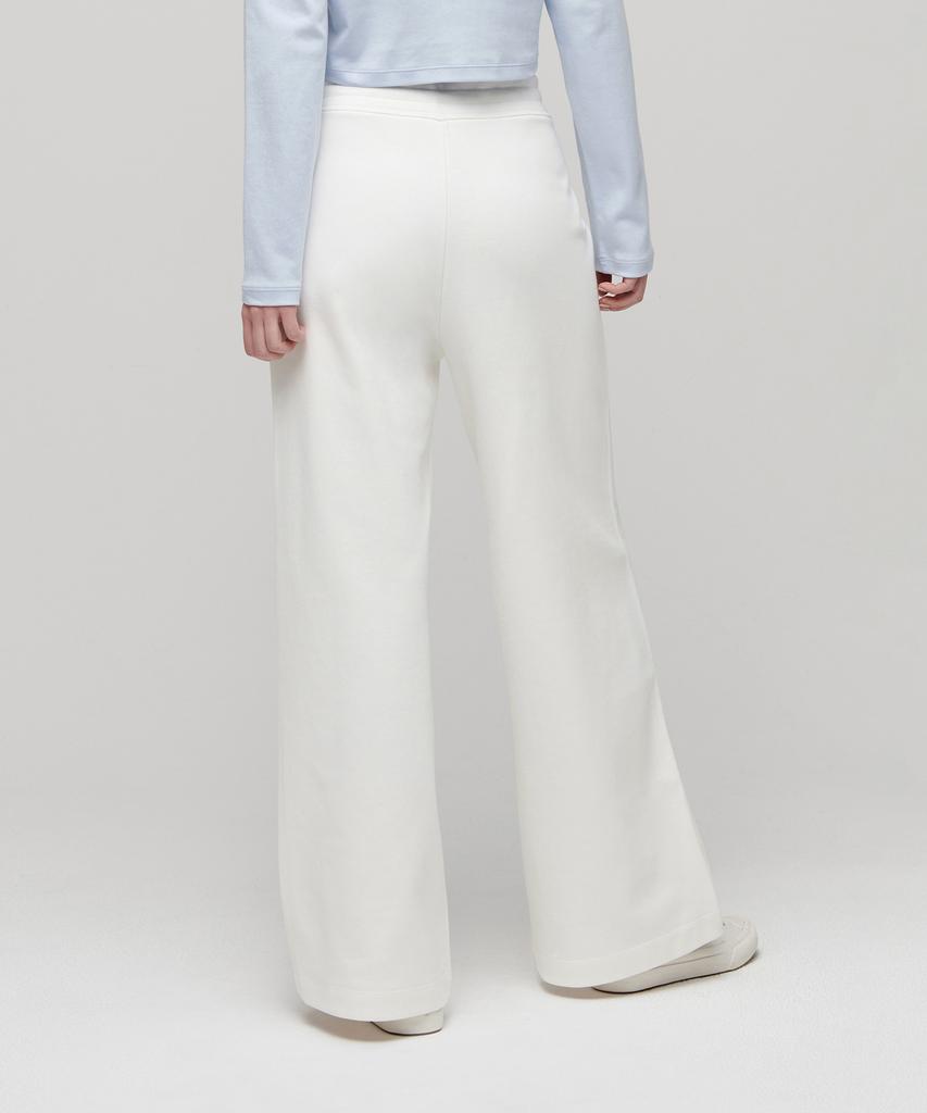 MUSINSA STANDARD WOMAN Women'S Flat Terry Wide Lounge Sweatpants [Cream]