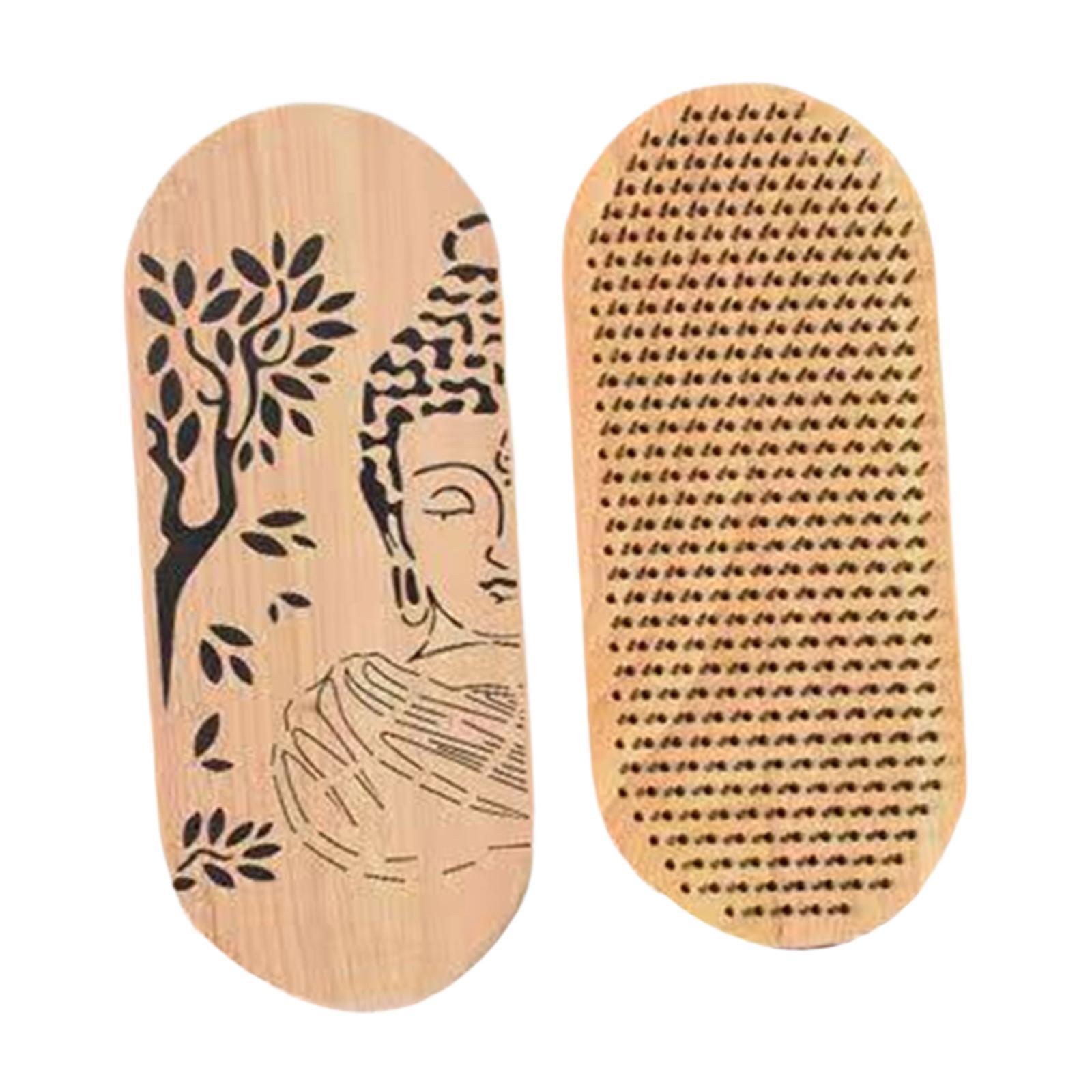 

2Pcs Board, Light Nail Board, Foot Massage Board for Gym Acupressure Deep Tissue Massage коричневий