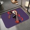 Anime C-Chainsaw Man Floor Mat Diatomite Bath Mat, Quick Dry Absorbent Non-Slip Door Mat