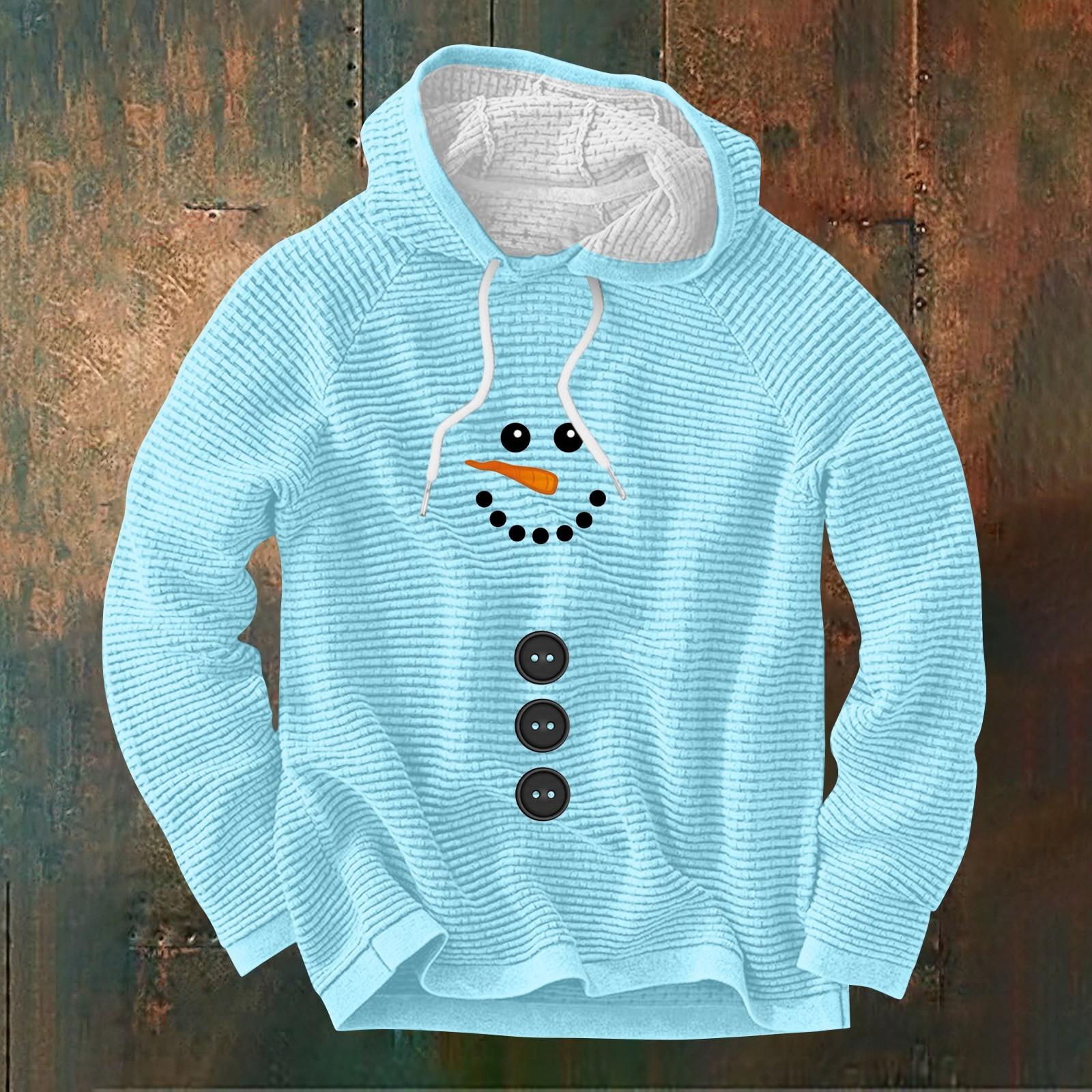 

Мужской повседневный и модный свитер с длинными рукавами и капюшоном M