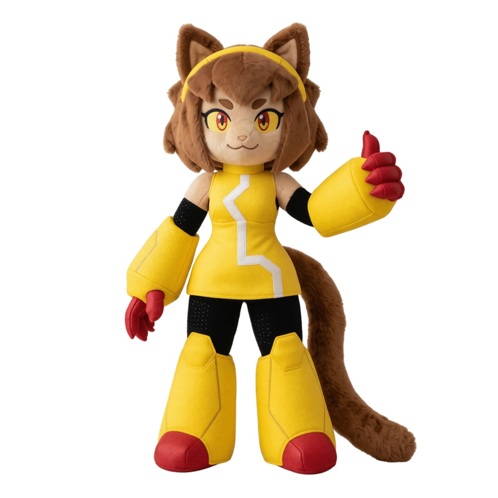 Plush Character Doll Soft Stuffed Toy with Fabric Body Large Size Suitable for Display and Collection One Size