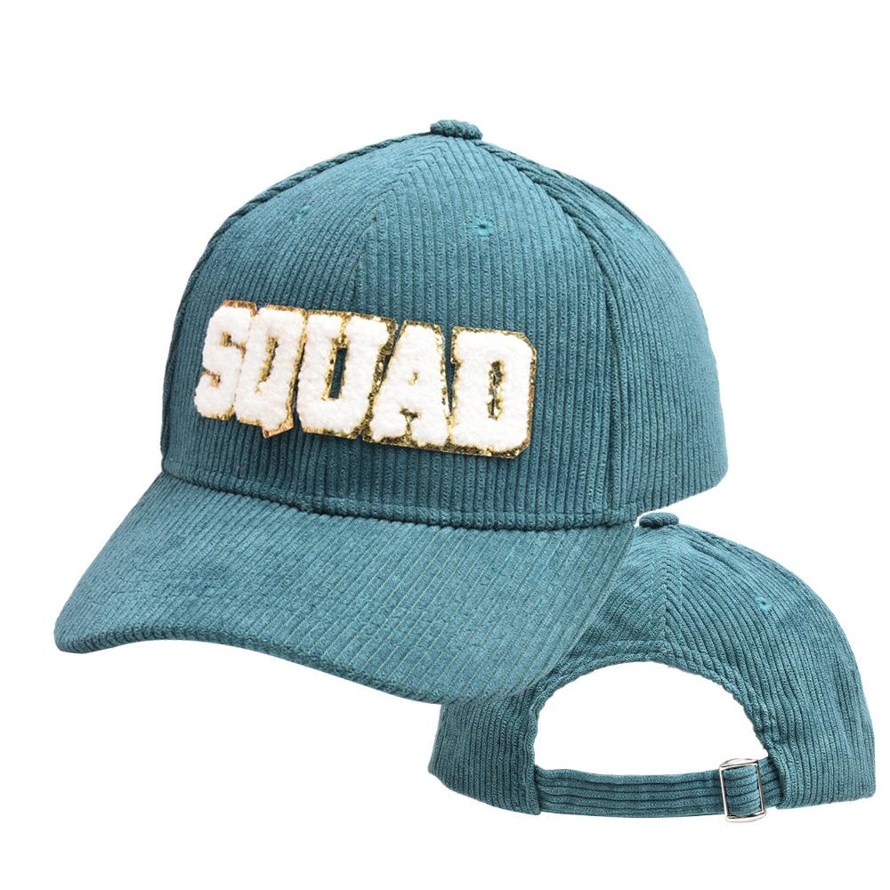 New Unisex Squad Bride Corduroy Baseball Caps Outdoor Adjustable Trucker Cap Hip Hop Snapback Dad Hat for Women Casual Sun Hats