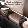 Multifunctional Backseat Cup Holder with Hook Car Back Seat Tissue Box  Automotive Interior