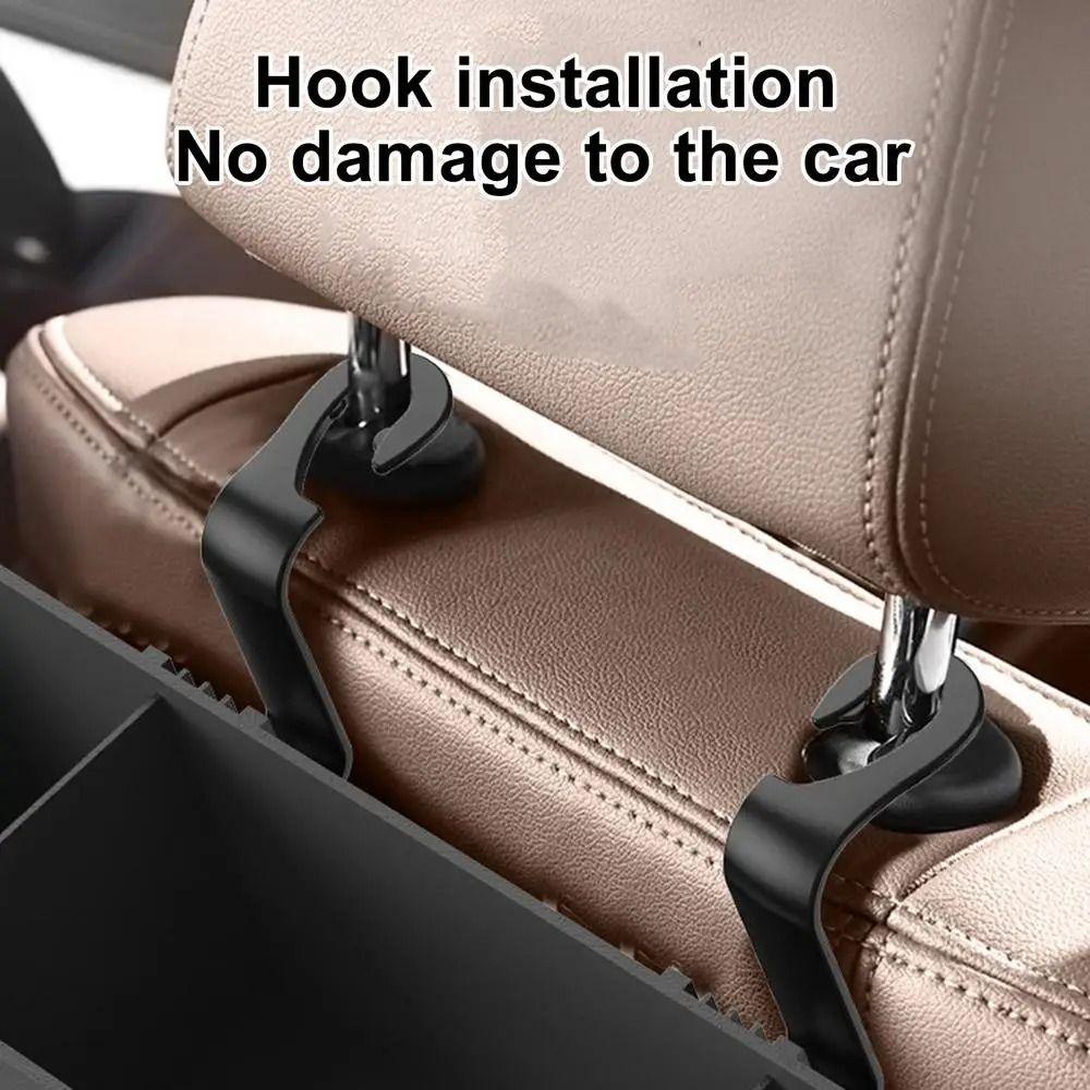 Multifunctional Backseat Cup Holder with Hook Car Back Seat Tissue Box  Automotive Interior