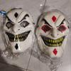 New Joker Full Face Mask Funny Big Gold Teeth Smiling Face Mask Cool Boy Headgear Halloween Cosplay Props