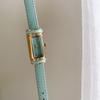 New Luxury Watch Small Gold Bar Styling Designer High-end Fashion Rectangular Watch Leather Quartz Watch Female Gift