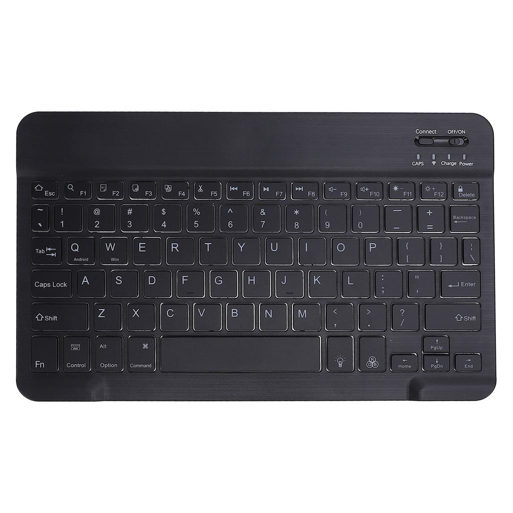 Portable Keyboard Bluetooth Wireless Rechargeable RGB Backlit 10 Inch Ultra Slim Ergonomic Keyboard