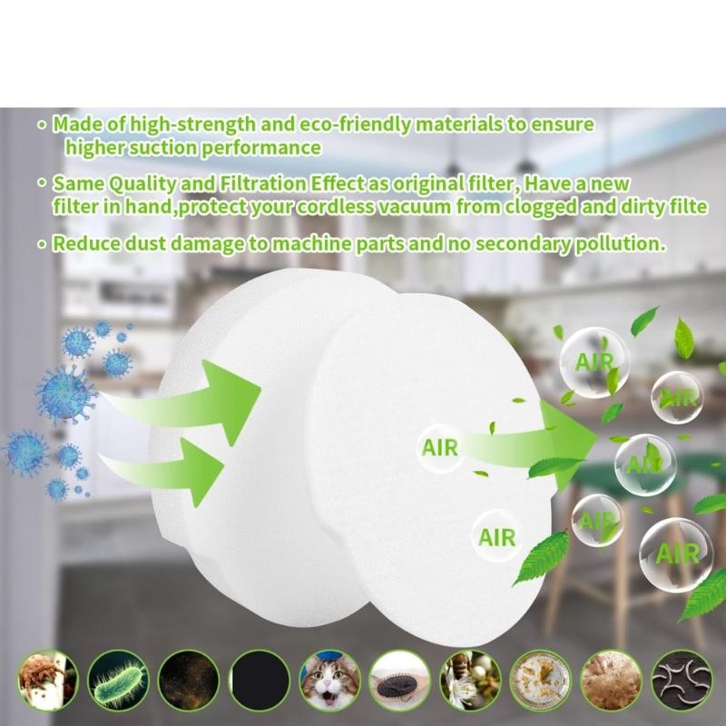 Plastic Replacement Filter Efficient Dust Cleaning Filter Vacuum Filters Vacuum Part Perfect for Enhancing Suction Power