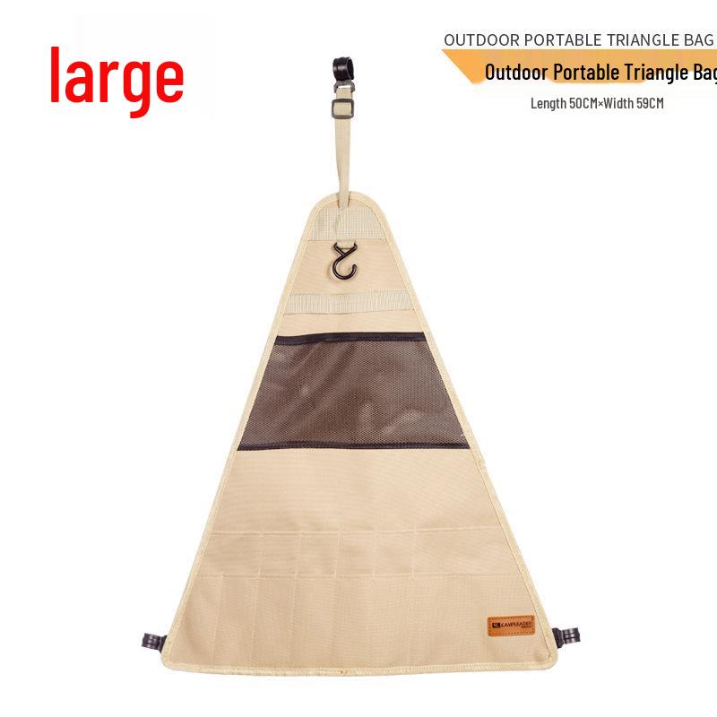 Portable Outdoor Camping Triangle Hanging Bag Cutlery Organizer