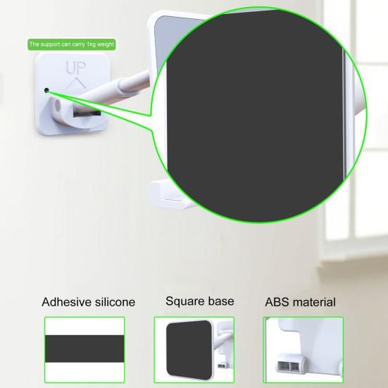 Handyhalter, 90-Grad höhenverstellbar, Anti-Shake-Rotation, universeller Wandhalter für Mobiltelefone