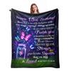 Happy 15Th Birthday Pattern Blanket Flannel Soft Comfort Home Blanket Warm Blanket Birthday Gift