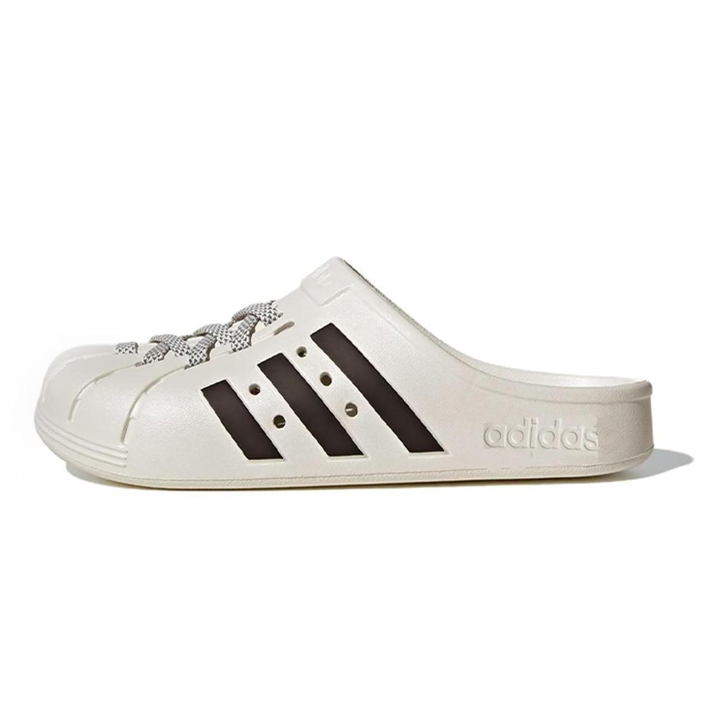 Adidas ADILETTE CLOGS Abrasion Resistant Closed Toe Slippers Unisex White Pink JH9849(Team1311-ad)