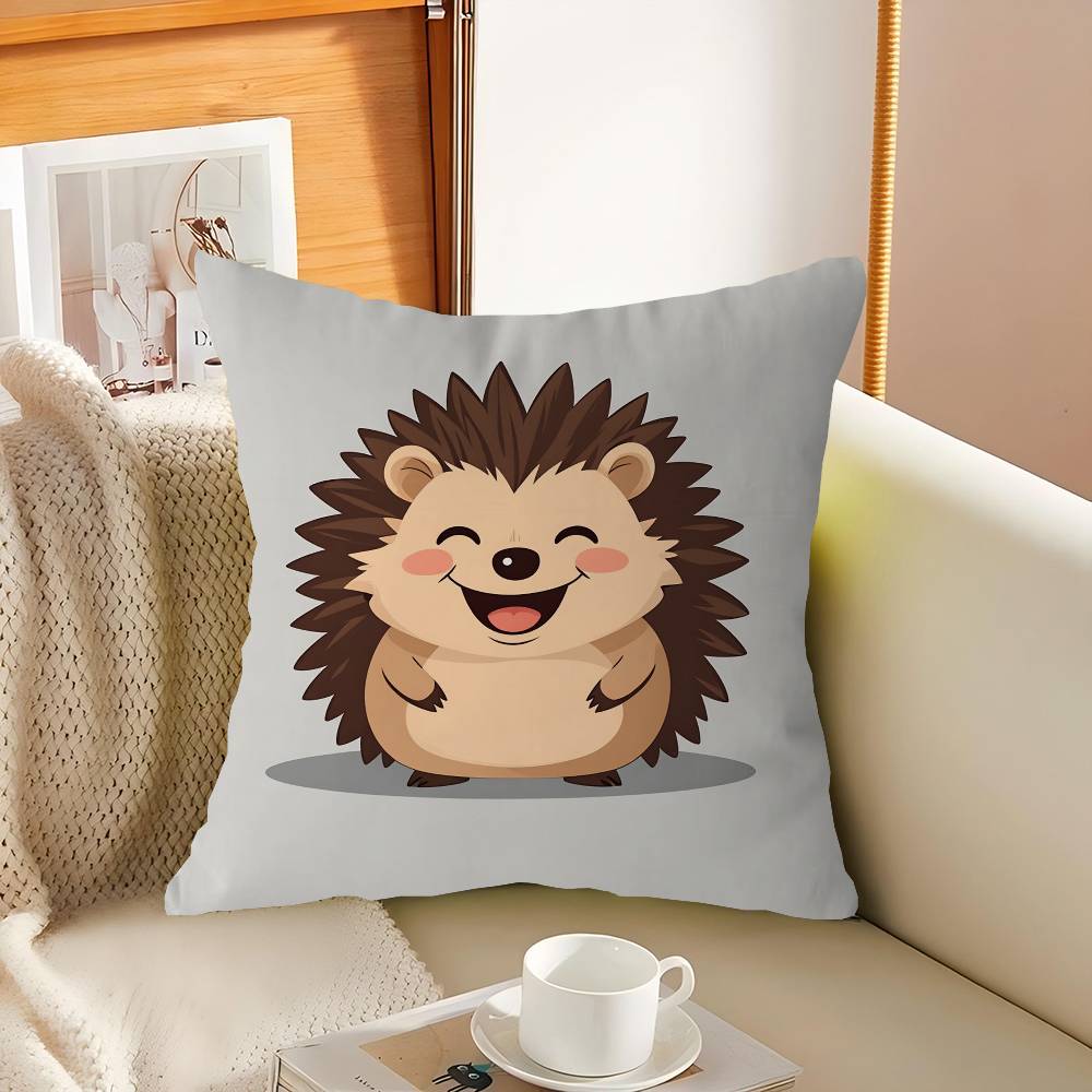 

A Funny Cartoon Animals Pillow Gift Home Office Decoration Pillow Bedroom Sofa Car Cushion CoverPillow Case 16x16Inch