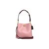 Willow Color Block Pebble Leather Bucket Bag Women Bags Pink C3766-B4VI6