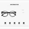 Anti-blue Light Glasses Fashion Round Eyewear Women Men Daily Commute Eyeglasses Blue Light Blocking Man Lady Computer Eyeglas