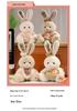 Adorable Floral Plaid Long-Eared Rabbit Plush Toy for Kids