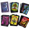 9.5*6.7cm Tarot of Trees 80 Cards Deck Pocket Sized Fortune Telling Game Divination Beginner Tarot Learning