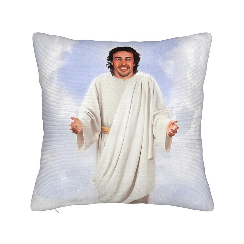 Fernando Alonso Kussenhoes Stof Zacht Kussenhoes Decoratief Grappig Kussenhoes Cover Huis Multi-Maat