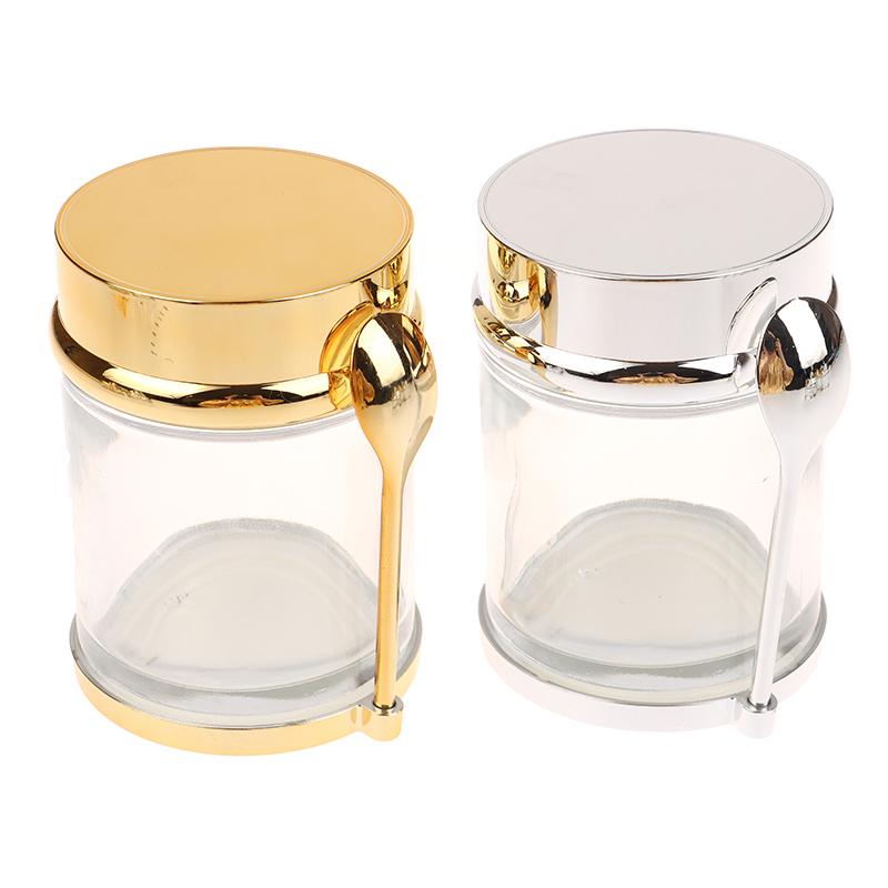 Galwanizowany Pusty Słoik na Krem Pojemnik na Balsam z Łyżeczką 30/50/80/100G Podróżny na Krem do Twarzy Kosmetyczny Pojemnik na Płatki Kosmetyczne