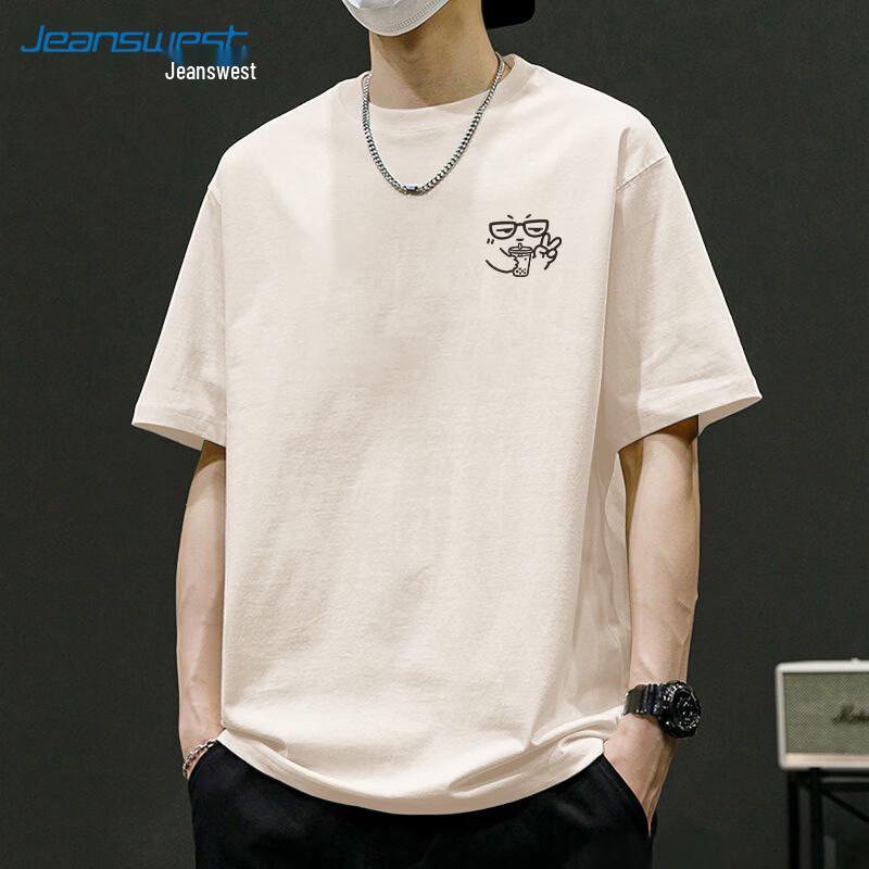 Jeanswest Men s Loose Fit Cotton Short-Sleeve T-Shirt 3XL
