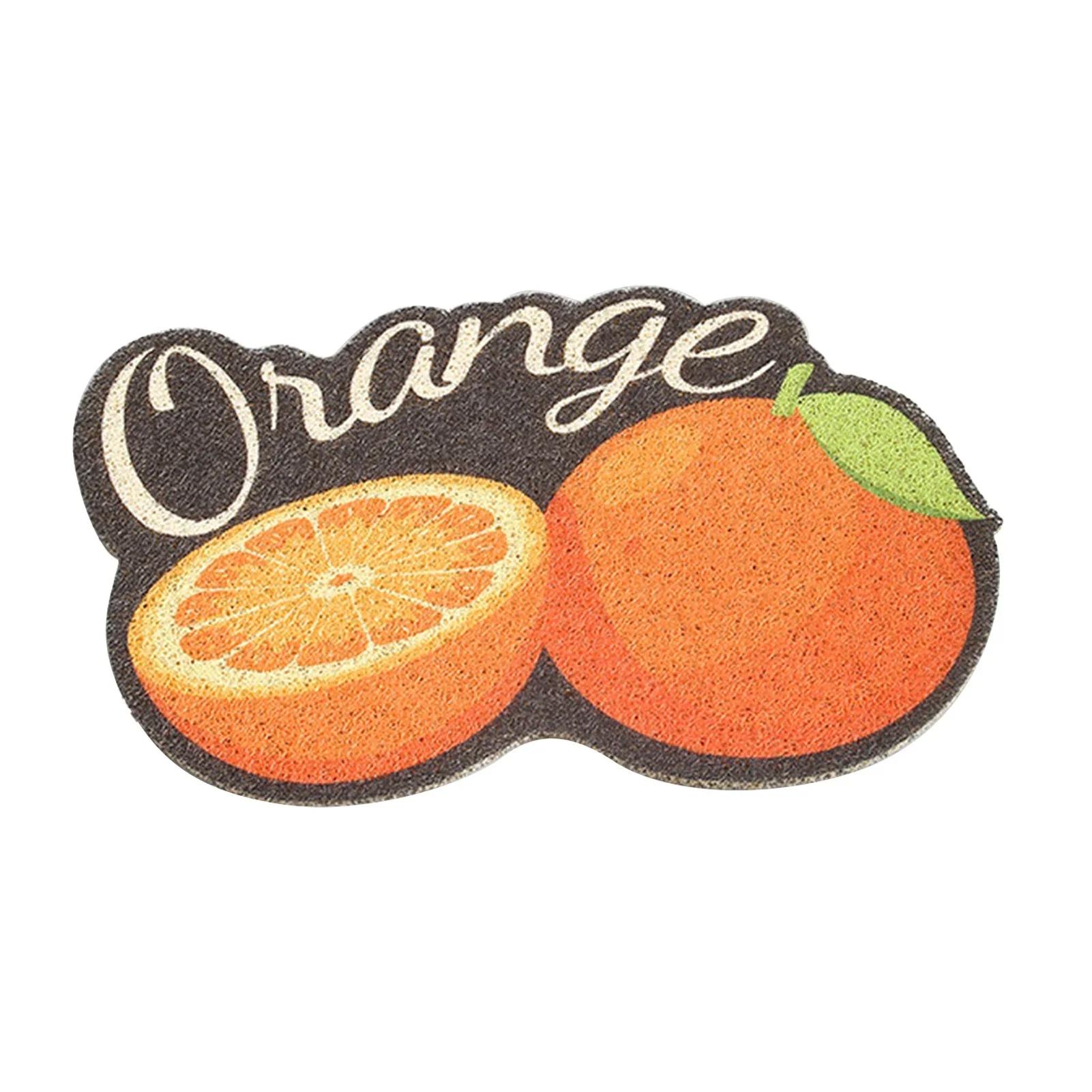 

Cat Litter Mat Fruit Shape Skid Resistance Flexible Easy To Clean Pet Food Catching Placemat For Pet Cat