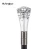 White Resin Snake Cobra Head Walking Cane Fashion Decorative Steel Stick Gentleman Elegant Cosplay Cane Knob Crosier 95cm