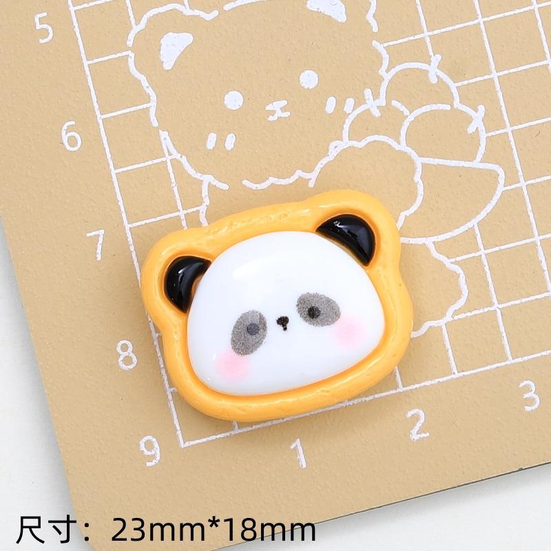 5 Stück Glänzende Katzenkekse Serie Harz Flache Rückseite Cabochons Exquisit für Haarspange DIY Schmuck Basteln Dekoration Trend Zubehör
