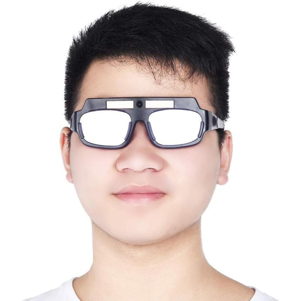 Lunettes de soudage solaires à assombrissement automatique, Lunettes de soudage à arc à l'argon à assombrissement automatique avec sonde haute sensibilité, Protection oculaire anti-buée anti-éblouissement